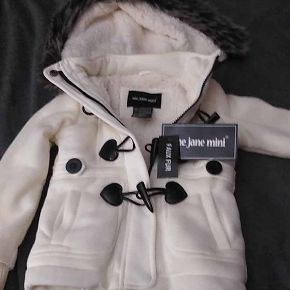 Girls hooded fleece jacket BNWT